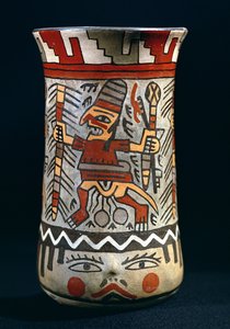 Vase, der forestiller en landbrugsscene (keramik)